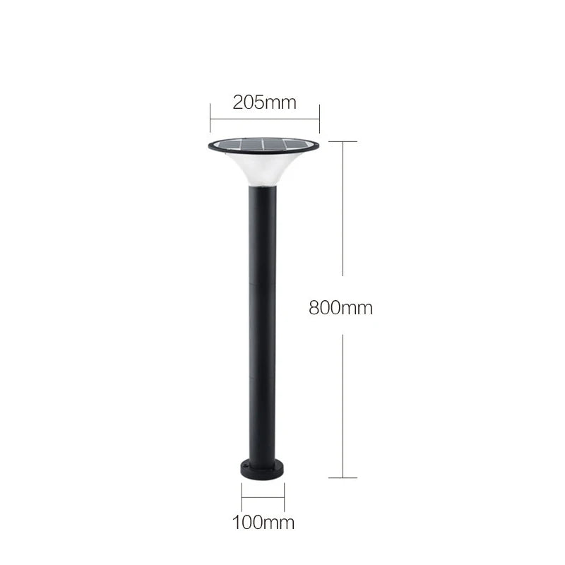 Lampe de pelouse solaire extérieure LED lampe de stigmatisation rougeoyante sans électricité couloir de jardin moderne terrasse ronde lumières de pelouse imperméables - vue 18 sur 18