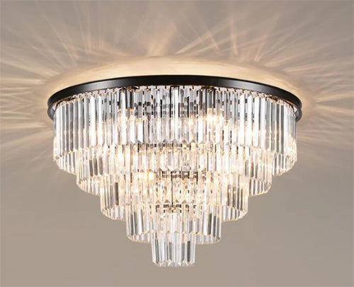 plafonnier moderne en cristal pour décoration élégante intérieure - vue 4 sur 7