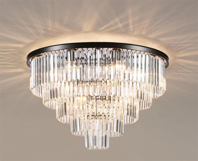 plafonnier moderne en cristal pour décoration élégante intérieure - vue 3 sur 7