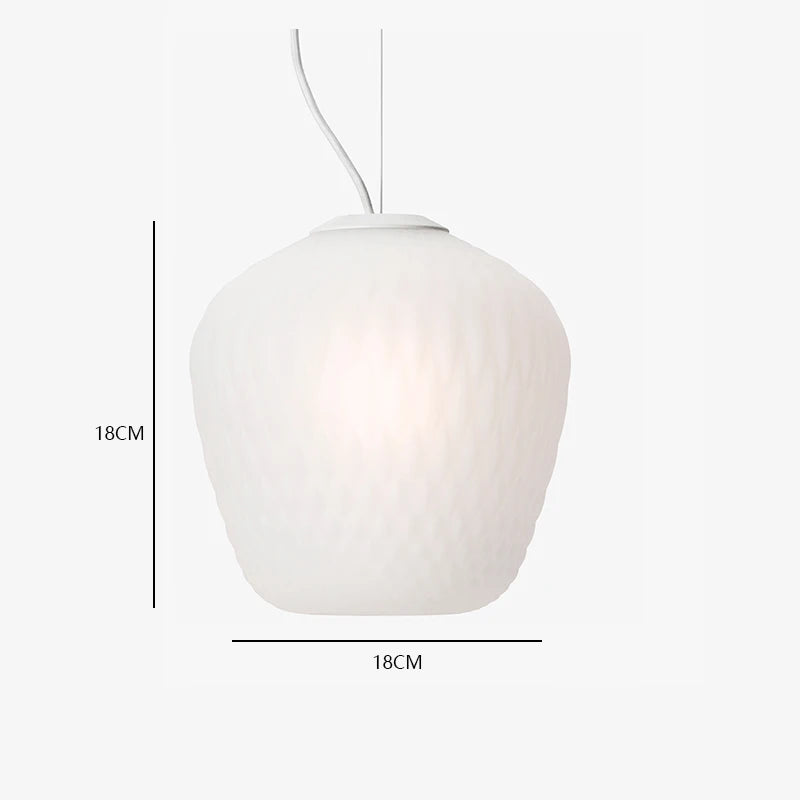 suspension rétro nordique en verre pour décoration intérieure - vue 8 sur 10