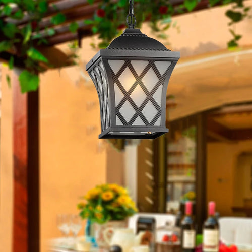 Lustre extérieur européen étanche - vue 7 sur 8