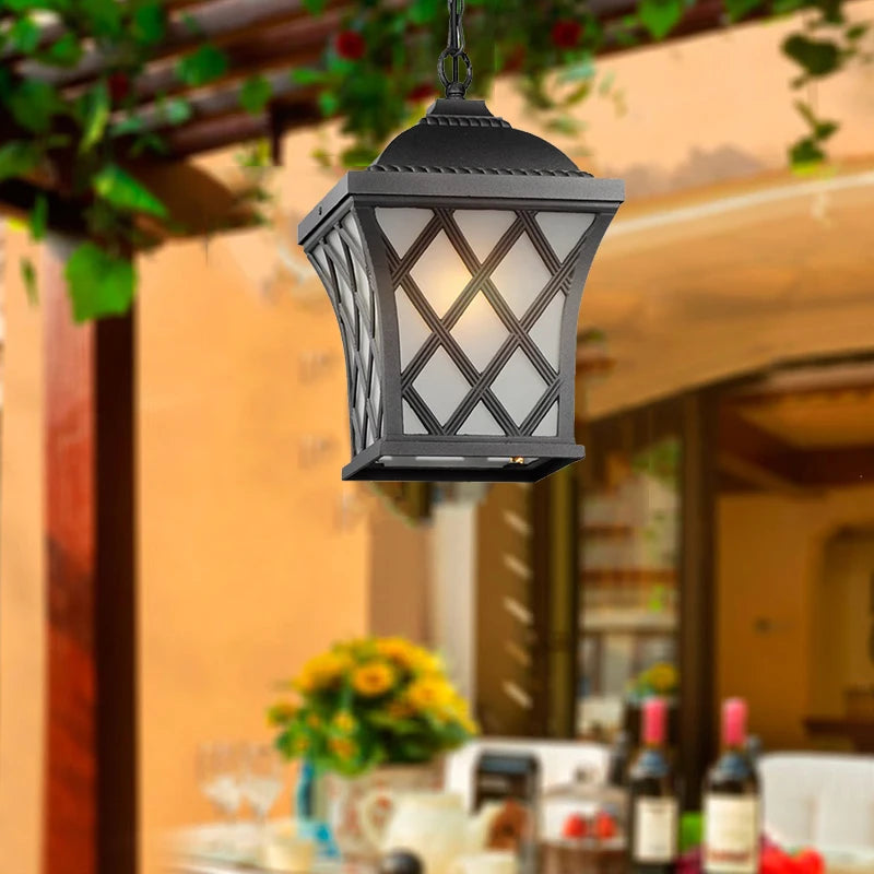 Lustre extérieur européen étanche - vue 7 sur 8