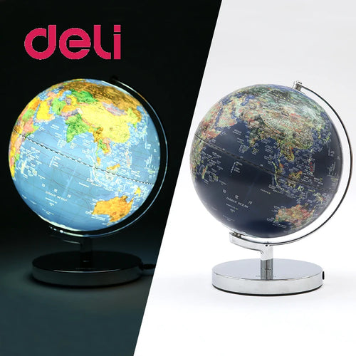 globe lumineux 3D éducatif pour bureau et enseignement de la géographie - vue 5 sur 7