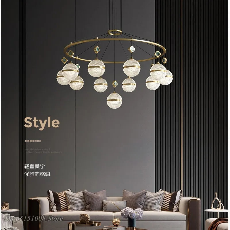 lustre en cristal minimaliste moderne de luxe 2021 - vue 2 sur 4