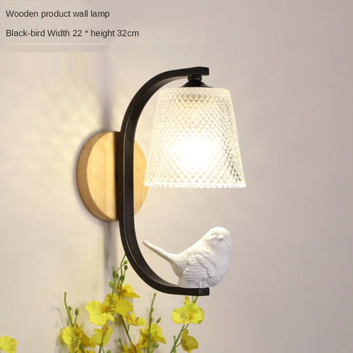 Applique murale led nordique avec appliques d'oiseaux - vue 6 sur 10