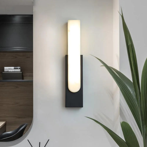 applique murale led en marbre décoratif de luxe nordique - vue 2 sur 10