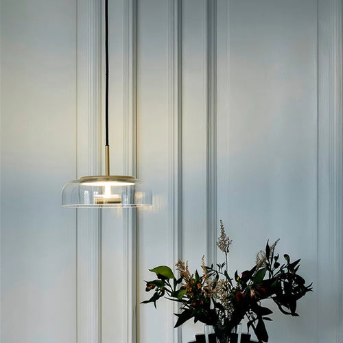 lustre scandinave moderne design luxe éclairage intérieur rond - vue 4 sur 10