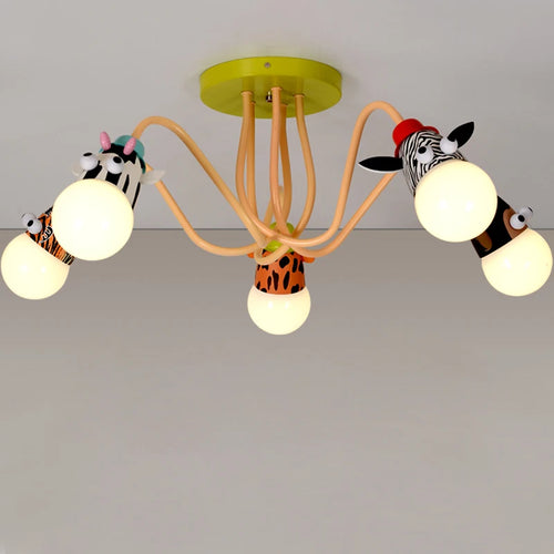 lustre animal pour chambre enfant et salle à manger - vue 3 sur 9