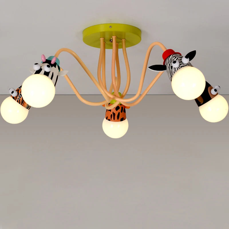 lustre animal pour chambre enfant et salle à manger - vue 3 sur 9