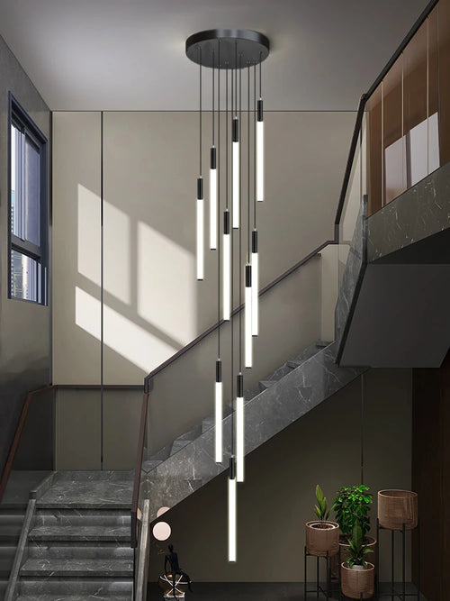 lustre nordique moderne éclairage intérieur design réglable - vue 3 sur 17
