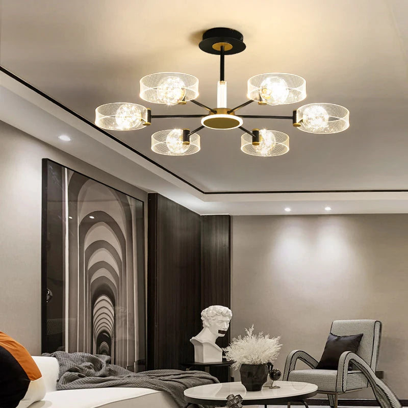 lustre led design pour intérieur moderne et élégant - vue 5 sur 10