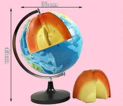 modèle de globe tridimensionnel pour l'enseignement de la géographie - vue 2 sur 6