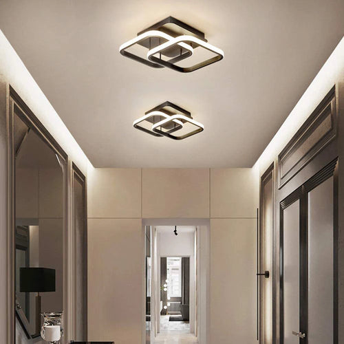 plafonnier led lumière ombre maison couloir chaud froid luminaire salon chambre éclairage - vue 2 sur 24