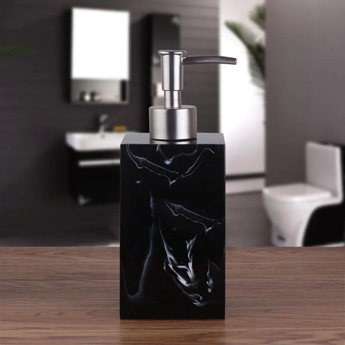 accessoires nordiques distributeur désinfectant et shampoing imitation marbre - vue 4 sur 10