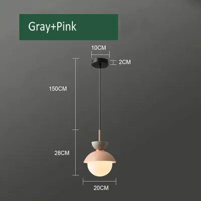 suspension créative avec abat-jour en verre et long câble - vue 12 sur 18