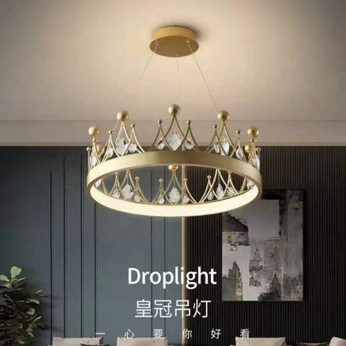 lustre moderne en cristal design nordique pour éclairage intérieur - vue 3 sur 10