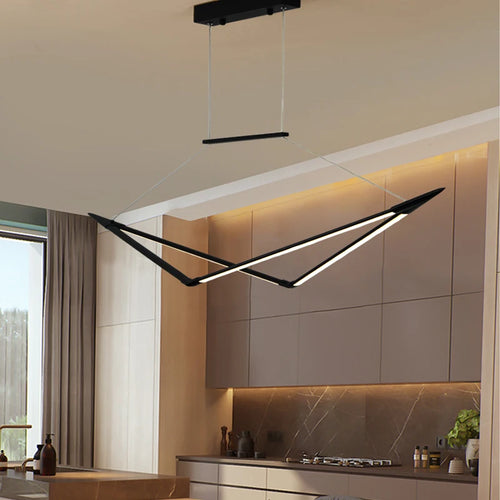 suspension led moderne dimmable pour un éclairage élégant - vue 3 sur 15