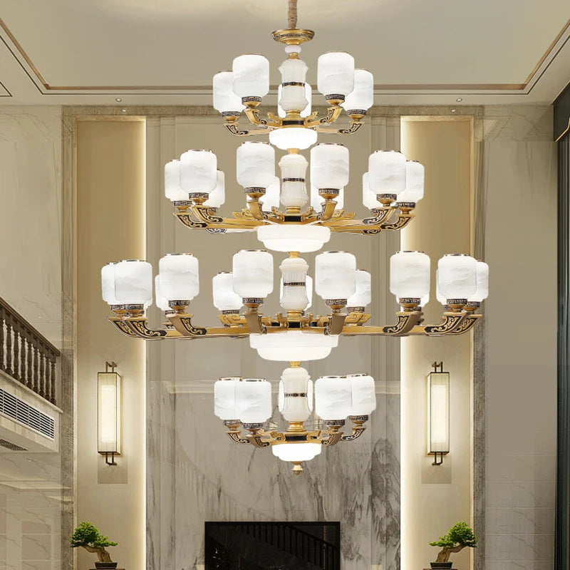 lustre chinois grande taille pour décoration d'intérieur élégant - vue 5 sur 18