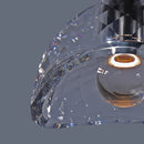 lustre en cristal moderne avec éclairage led décoratif intérieur