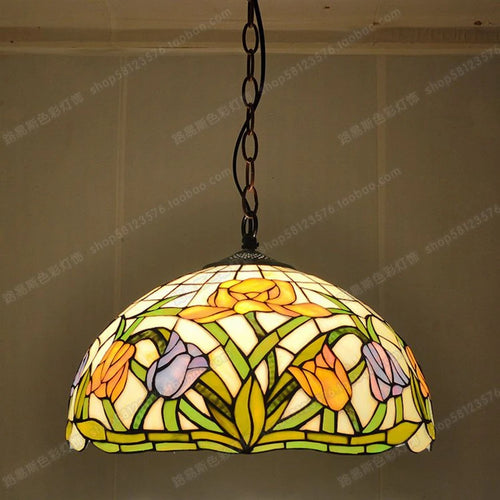 lustre en verre style antique pour restaurant et café