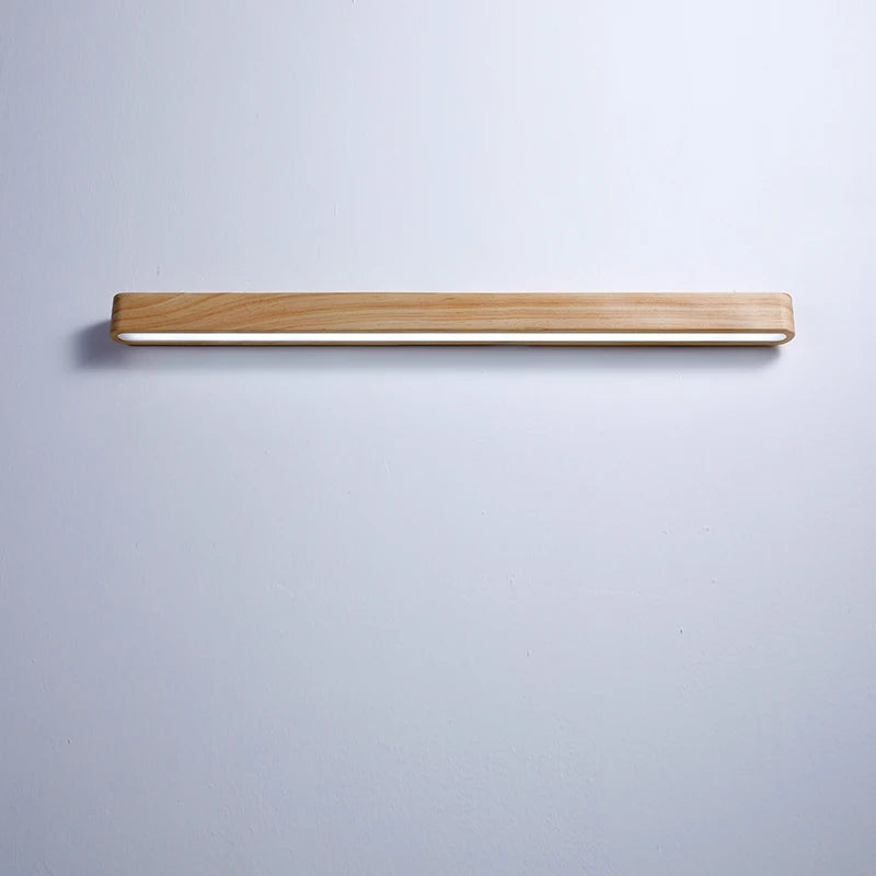 Applique murale led en bois massif design moderne style japonais - vue 8 sur 8