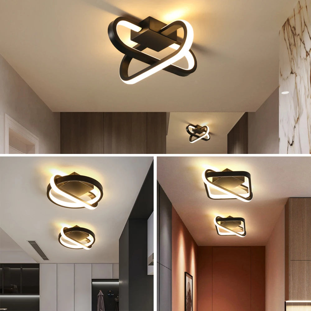 Suspension LED moderne chaud/froid décoration éclairage - vue 5 sur 12