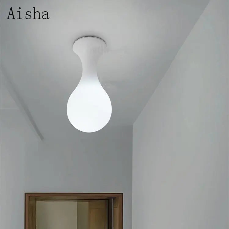 plafonnier créatif en forme de goutte de pluie design moderne - vue 6 sur 7