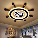 plafonnier moderne design pirate bateau éclairage décoratif LED