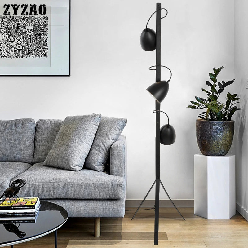 lampadaire nordique design créatif en fer pour intérieur - vue 3 sur 7