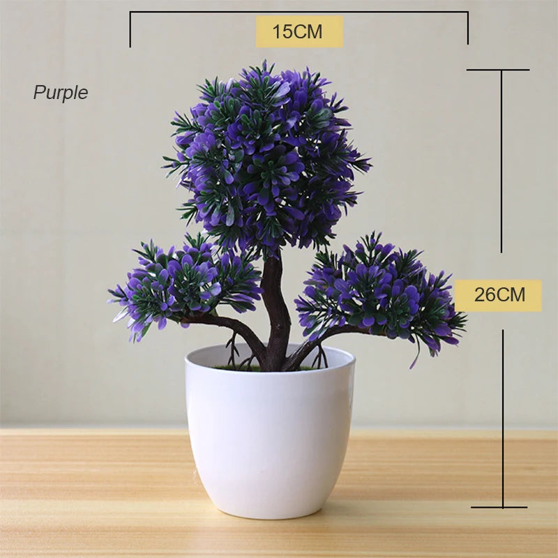 plante artificielle en pot pour décoration de bureau et jardin - vue 8 sur 45
