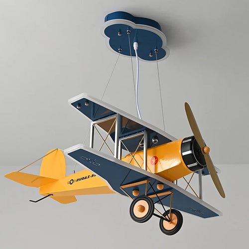 Lustre avion Chambre enfant moderne à LED - vue 7 sur 6