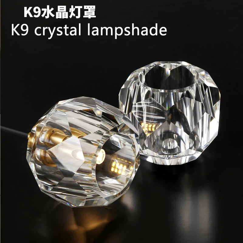 lustre contemporain en cristal pour restaurant café et bar - vue 5 sur 11