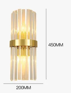 applique murale moderne led en cristal design élégant pour intérieur - vue 17 sur 23
