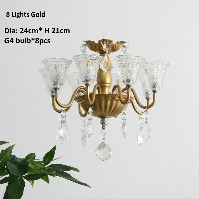 mini suspension créatives avec abat-jour en verre et cristal - vue 17 sur 21