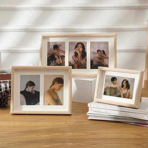 cadre photo en bois pour deux ou trois images suspendu - vue 2 sur 10