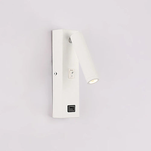spot led rotatif moderne avec interrupteur en métal pour lecture - vue 5 sur 8