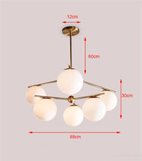 lustre moderne led nordique pour cuisine et restaurant