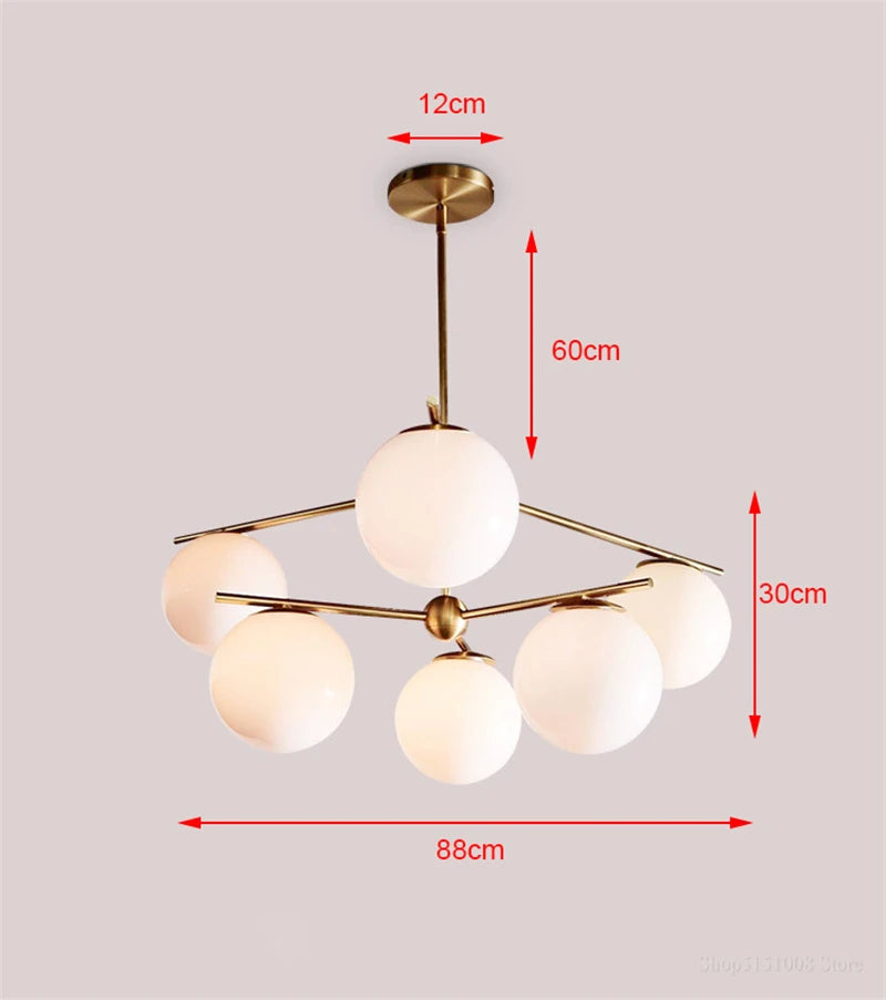 lustre led moderne décoratif nordique pour cuisine restaurant