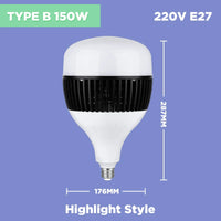 ampoule led moderne haute puissance pour éclairage industriel et garage
