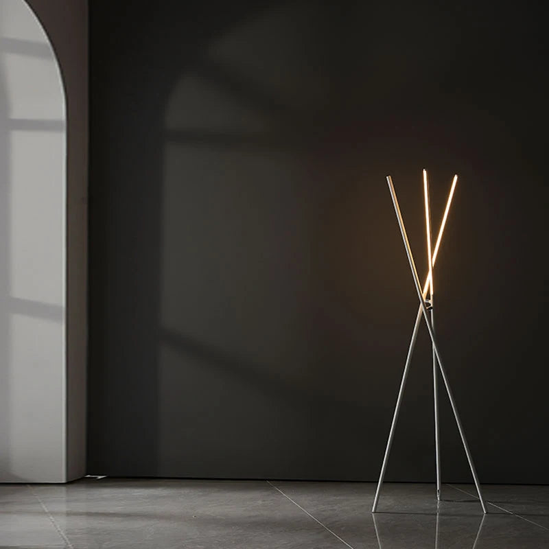 lampadaire nordique moderne design led pour décoration intérieure - vue 4 sur 7