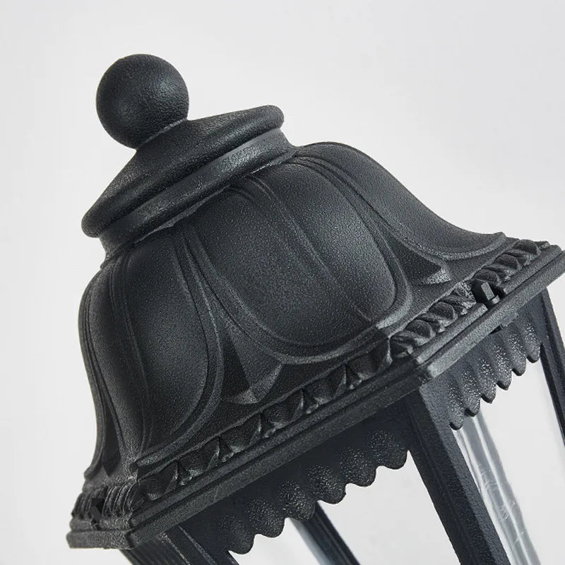 design italien colonne hexagonale lampe extérieure villa cour passerelle - vue 7 sur 7