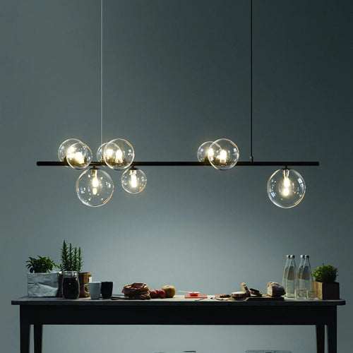 lustre à led nordique pour cuisine bureau et étude - vue 2 sur 8