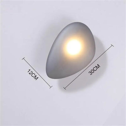 applique murale led galets verre moderne déco intérieur hotel couloir plafonnier éclairage - vue 18 sur 22