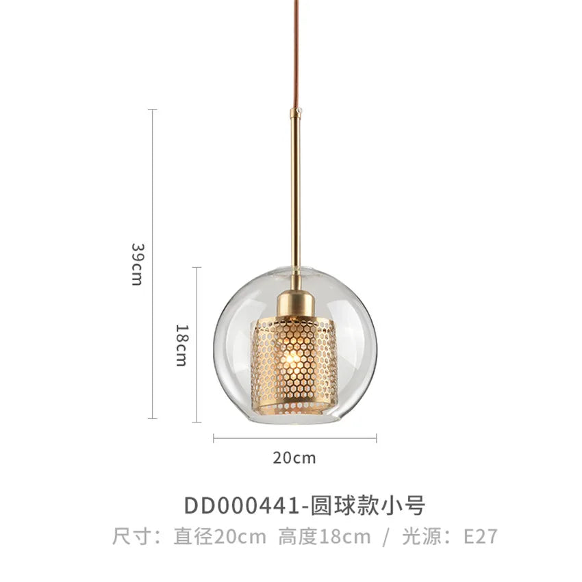 suspension moderne en verre pour décoration intérieure élégante - vue 11 sur 17