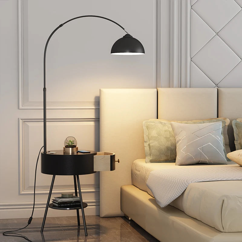 lampadaire haut de gamme avec étagère et livraison gratuite - vue 5 sur 8