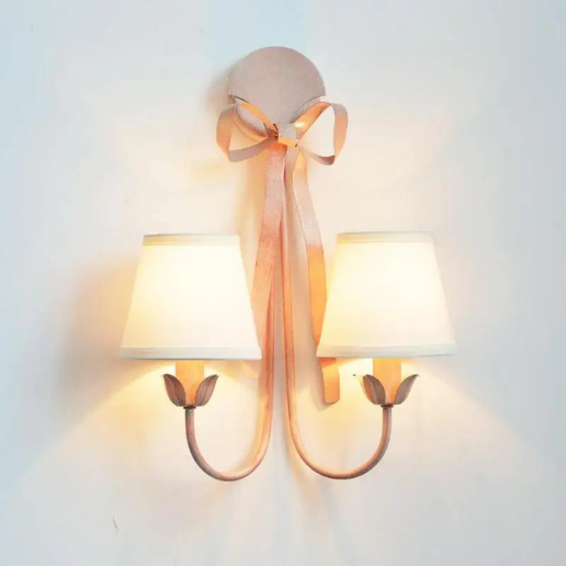 lustre à led rose pour chambre de fille décorative élégante - vue 3 sur 14