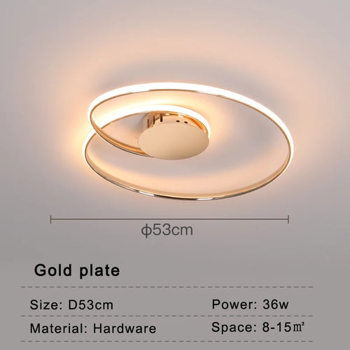 plafonnier led moderne pour décoration intérieure design élégant - vue 10 sur 10