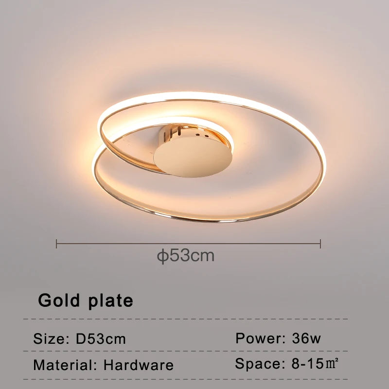 plafonnier led moderne pour décoration intérieure design élégant - vue 9 sur 10