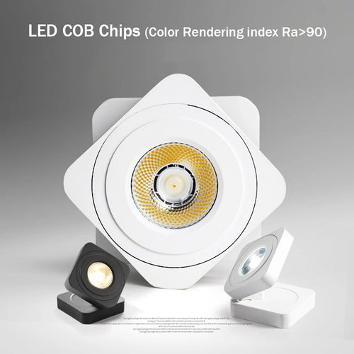 spot led pliable ultra mince rotatif 360 degrés éclairage modulable - vue 3 sur 6