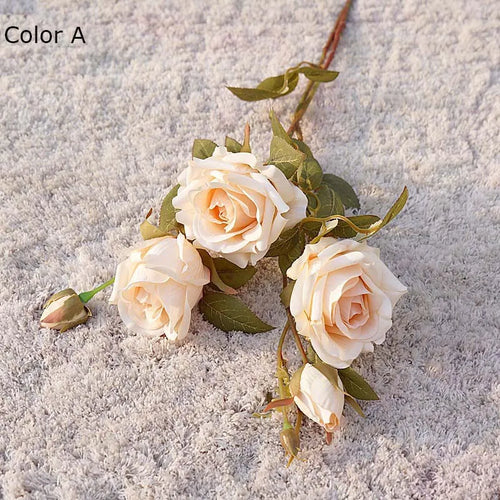 nouvelle décoration automnale fleurs artificielles roses bouclées luxe mariage - vue 12 sur 11